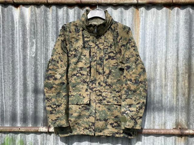 Genuine Us Marine Corps Usmc Marpat Apecs Goretex Jacket Medium Reg Grade.1