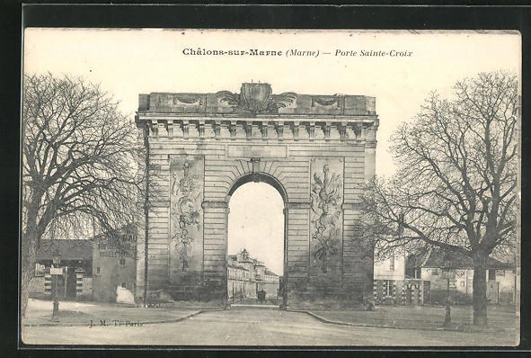 CPA Chalons-sur-Marne, Porte Sainte-Croix