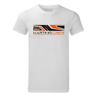 Go Kart Sparco T-Shirt K-Crew Piccolo Bianco da Corsa