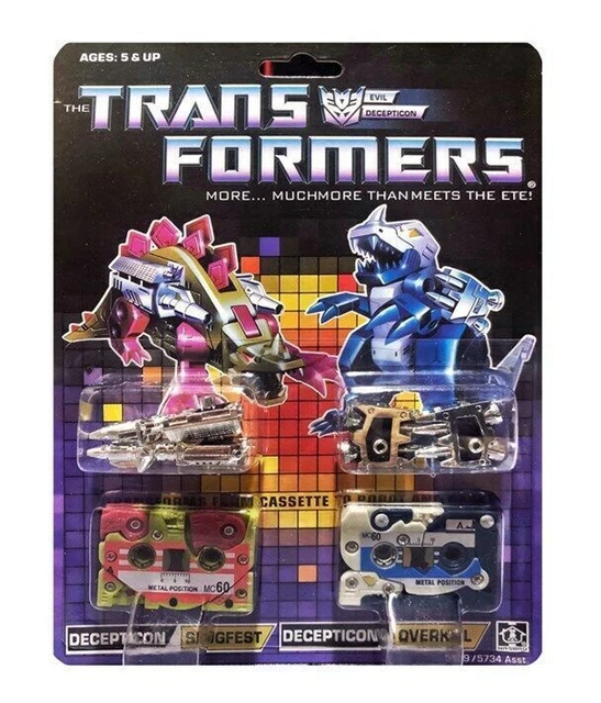 TRANSFORMERS G1 SOUNDWAVE Cassette Decepticon Overkill Slugfest Action ...