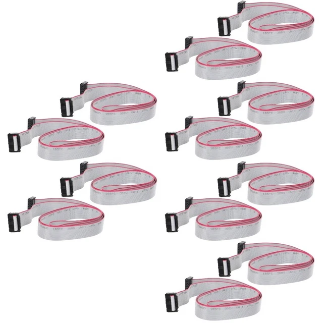 12 pcs 16 Pin Idc Cable IDC 16 Pin Connector 16 Pin Flat Cable