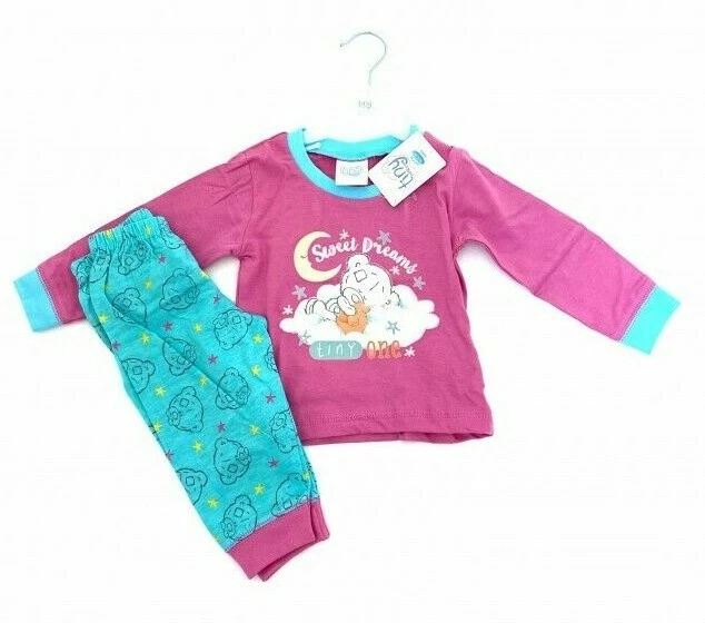 Tiny Tatty Teddy Ted Girls Sweet Dreams Pink Pyjamas Age 6 9 12 24 Months New