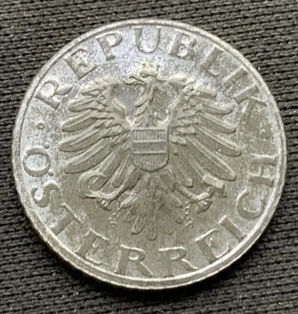 1970 Austria 5 Groschen Coin PROOF  ( Mintage 144K )  Rare World Coin     #N75 2