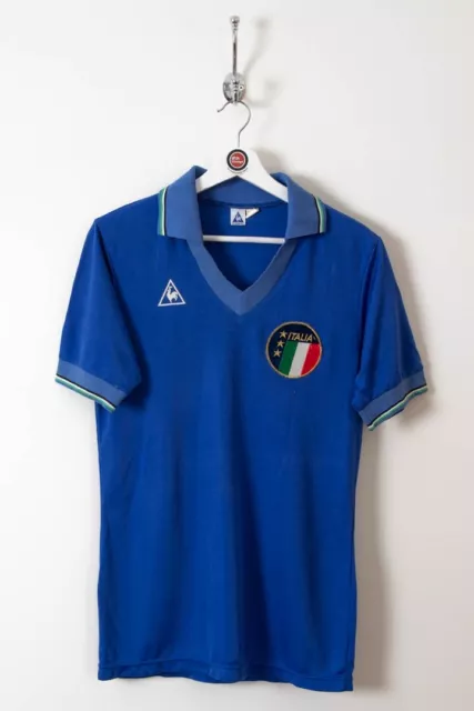 1980s Italy National Football Shirt SMALL 11 1980 Retro Vintage Le Coq Sportif