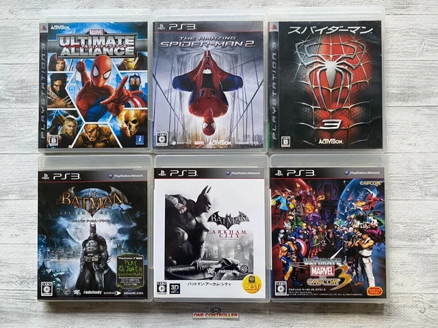 SONY PS3 Ultimate Alliance Spider-Man 2 3 & Batman & Ultimate Marvel vs Capcom 3
