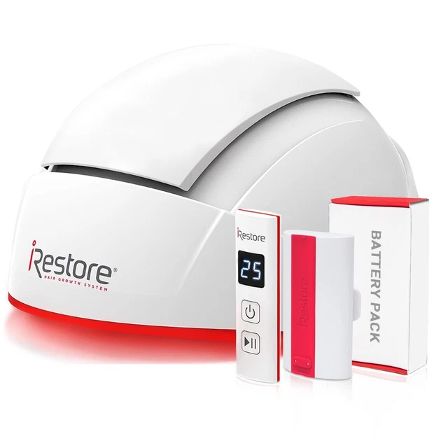 iRestore ID-505 Professional 282 Laser Hair Growth System + Battery + Serum iRestore ID-505 Professional 282 Laser Hair Growth System + Battery + Serum