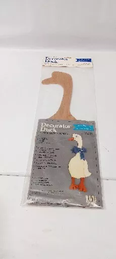 Pato Decorador Grande Madera Dura Modelo 9-088 21"x 7 1/2"" Listo para Pintar Artesanías