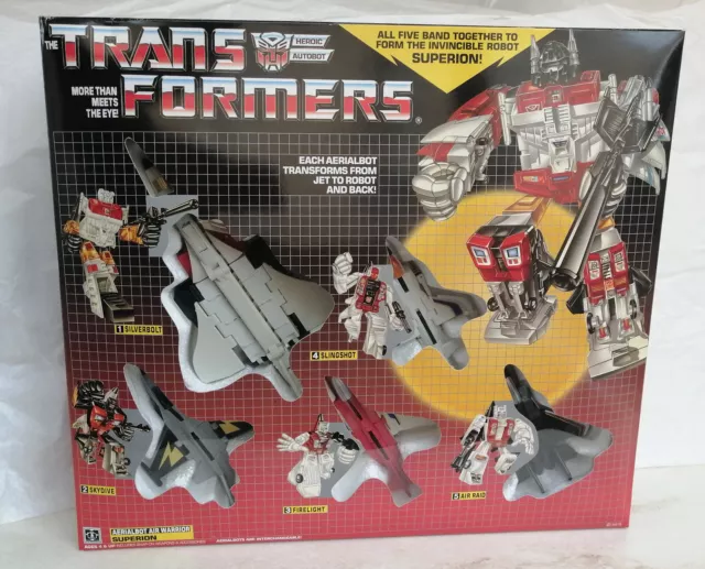 Transformers G1 Aerialbots Superion MISB reissue KO gift set