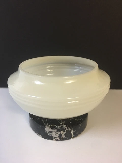 Vtg Antique Miniature Size Kerosene Oil Lamp Ivory Glass Shade