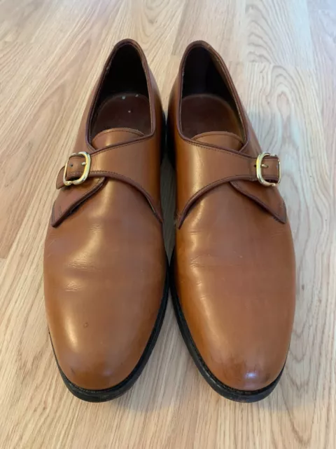 ⭐️ Allen Edmonds Standish Brown  Monk Strap  Shoes  10 D ⭐️