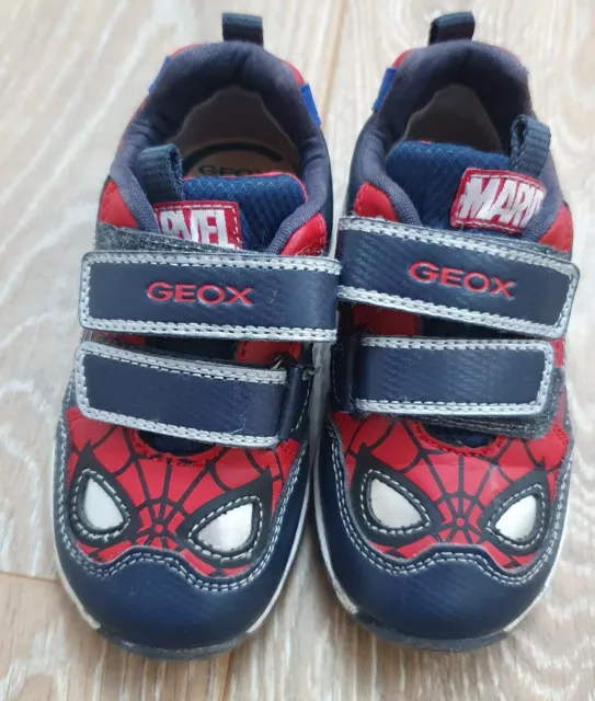 Geox Boys Spider Man Trainers Uk Size 6