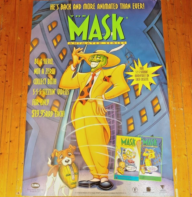 THE MASK ANIMATED Series Original 1995 Video Store VHS Poster One