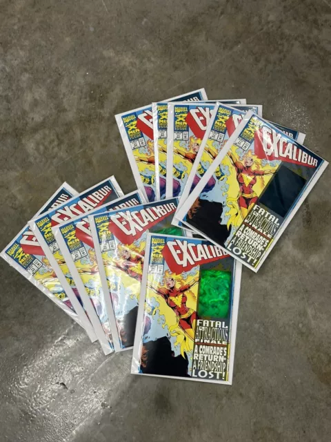 Excalibur #71 1993 Marvel Comics  (10 Books) HOLO FATAL ATTRACTIONS NM Newsstand