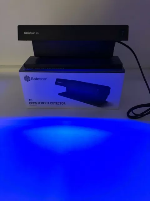 Geldschein Prüfgerät Schwarzlicht von Safescan 2x 6 Watt UV Lampe