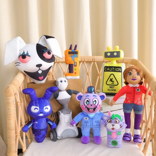 Ashiny Fnaf Security Breach Ruin Plush Toy Collectible Bear Robot Short Plush