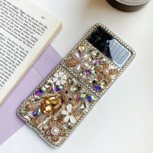 Coque en cristal de diamant Bling coque pour téléphone Samsung Galaxy Z Flip 3 3