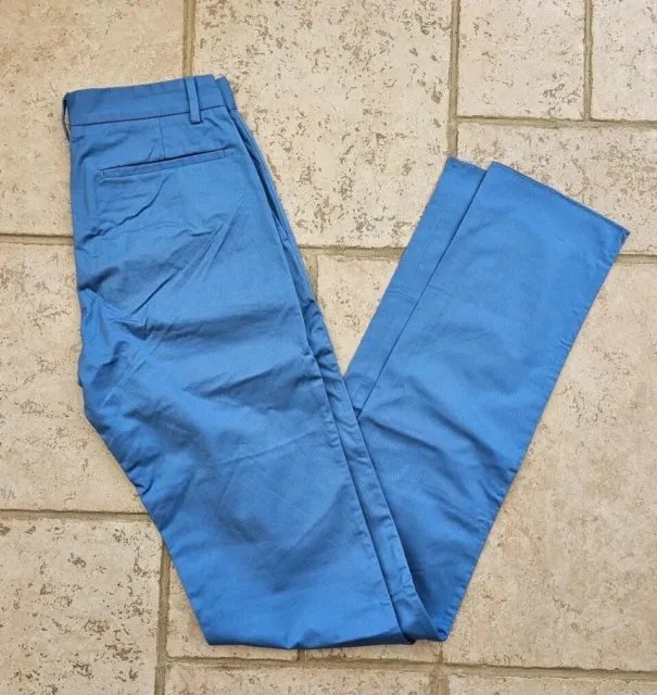 Spoke Chino Trousers Sharps Build B Custom Fit W28 L38 *Unhemmed/New* Men's Blue