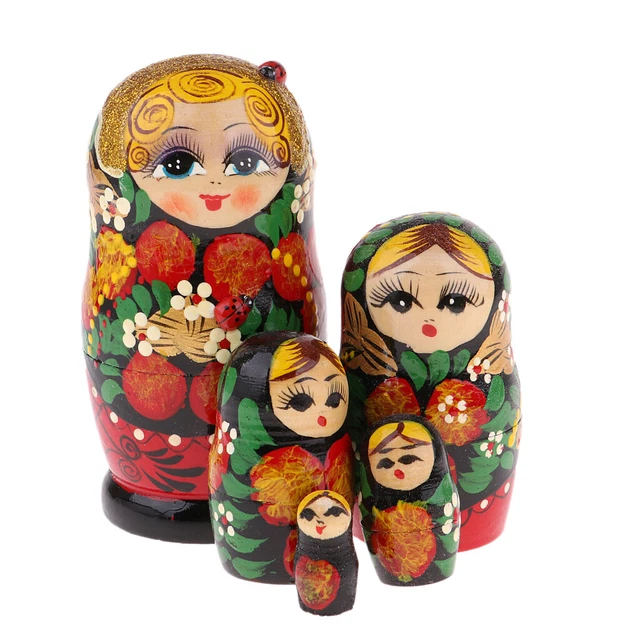 10-tlg handgemacht Matrjoschka Matroschka, Matruschka, Matrjoschka, Russische