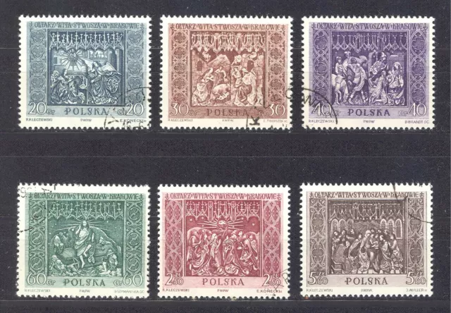 Polen Einsteckkarte mit MiNr. 1179 bis 1184 (oo)