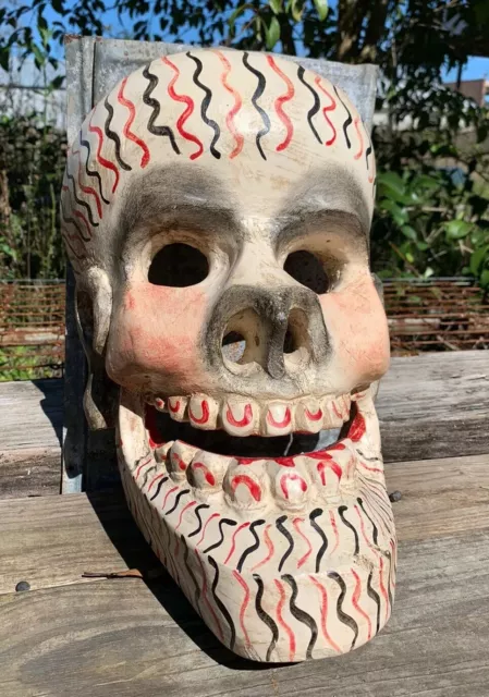 Authentic Tribal Mask Aka Ritual Mask Mexican