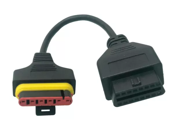 Adapter für Benelli 6 Pin Plug zu OBD 2 OBD2 Adapter für TUNE ECU TUNEECU #08