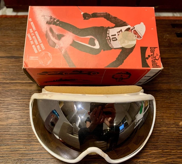 Baruffaldi Ski Motorcycle Goggles Vintage Italian 1960s Ducati Gucci Versace