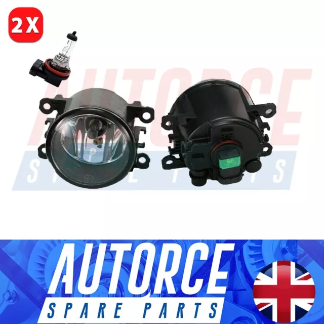 2x Front Bumper Fog Light Lamp Fits Ford Transit Tourneo Connect Ranger 1209177