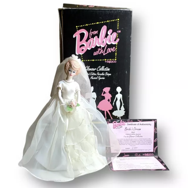Enesco From Barbie With Love "Bride's Dream" Porcelain Musical Figurine