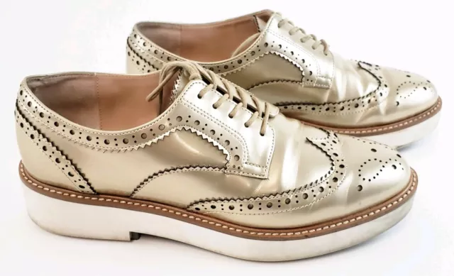 Gold wingtips best sale