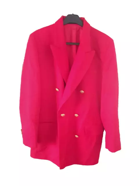 LADIES VINTAGE 1980S red jacket/blazer $19.14 - PicClick AU