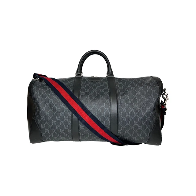 Gucci Black GG Supreme Duffle Bag Gucci Black GG Supreme Duffle Bag