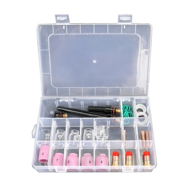 KIT DE LENTILLES à gaz TIG de haute qualité avec corps de mandrin