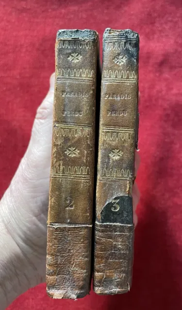 livre ancien Paradis Perdu Delille 2 Tomes Paris An XIII old french books 18th