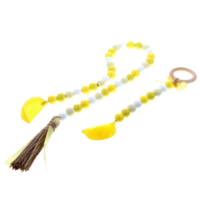 Watermelon Ornament Farmhouse Prayer Beads Fruit Wood Bead String Decorate