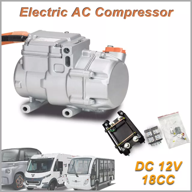 DC 12V Electric Air conditioner AC Compressor R134a 18CC RPM /3 Speeds