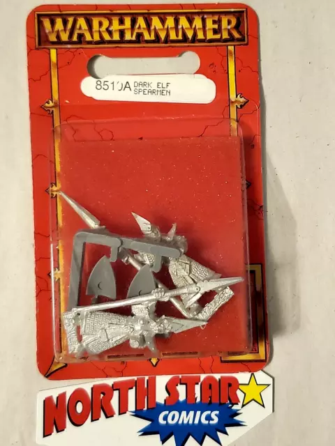 Games Workshop Warhammer Dark Elf Spearmen 8510A 1997 - MIB OOP