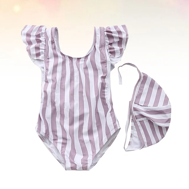 Costume da bagno monopezzo bambina neonato bambini neonato bambine neonato a righe
