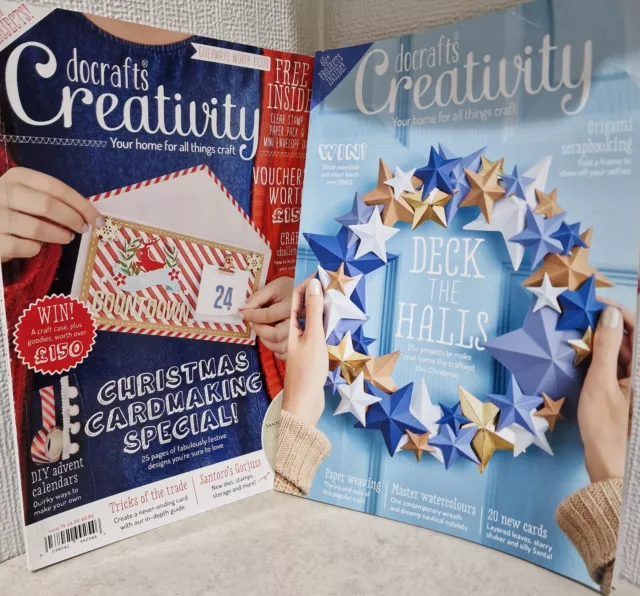 Docrafts Creativity Magazine Issue 74 / 88 Christmas Crafts Home Cardmaking x 2