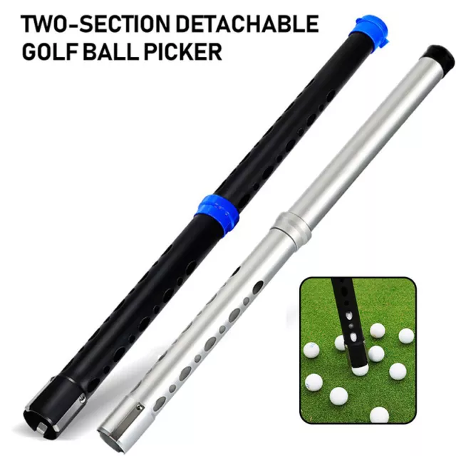 Detachable Golf Ball Retriever Aluminum Alloy Golf Ball Picker Tube Tool AF