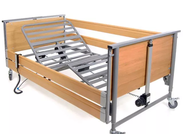 Opera Profiling electric hospital bed, Hybrid Mattress And Side Rails