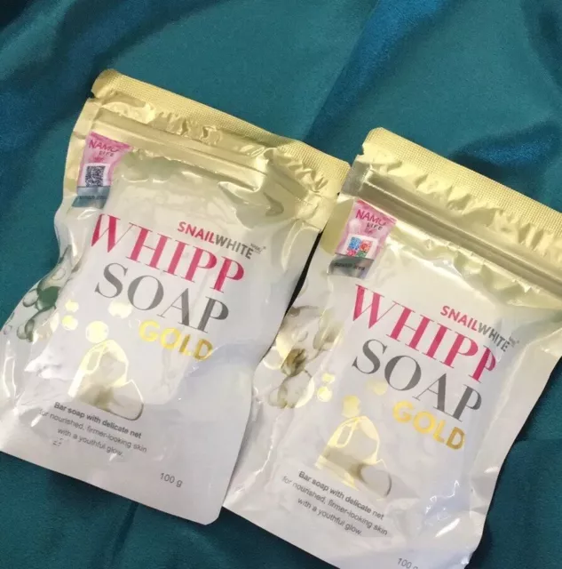 Snail White Whipp Soap Gold Age Renewal Line 100g Pack Of 2 (EXP 2025)