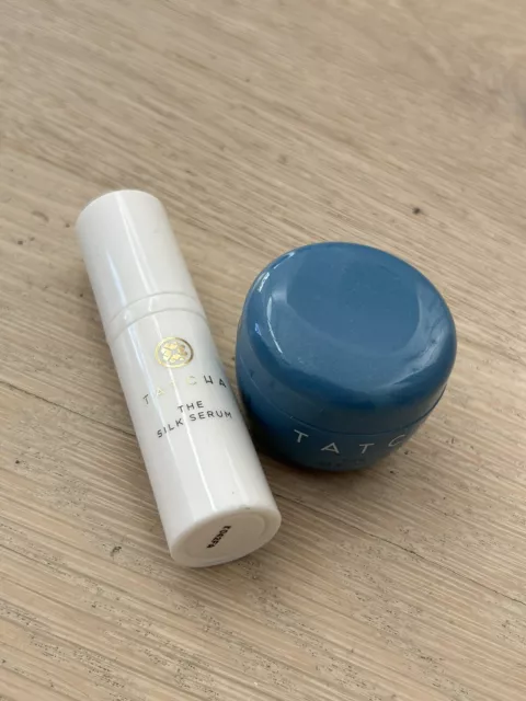 Lot Of 2 Tatcha Silk Serum .17 Oz Indigo Cleansing Balm Skin Care READ