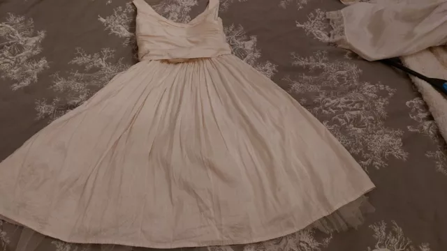 GIRLS SILK OCCASION DRESS aged 7 Years From NEXT