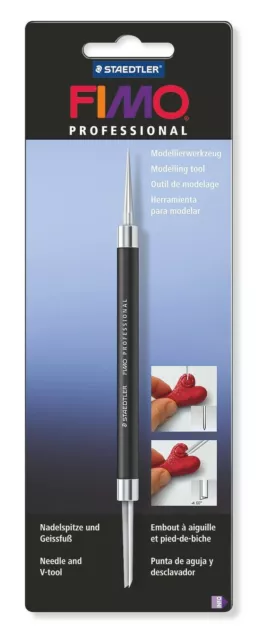 FIMO accessori Blister con attrezzo Punta ago e Piede porco 8711 04 BK STAEDTLER