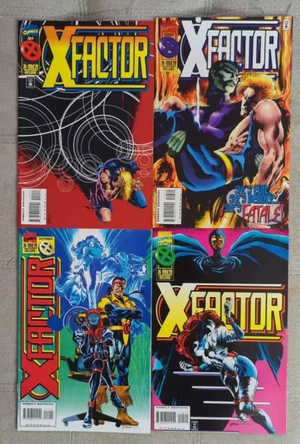 Run Of 4 1995 Marvel Deluxe X-FACTOR COMICS July-October BAGGED AND BOARDED