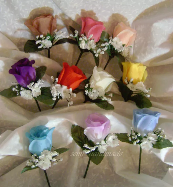 Rose Pin Boutonniere~Corsage~your choice~Groom~Best man~Prom~Wedding~Quinceanera