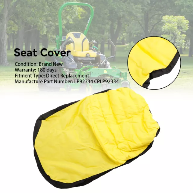 18" Seat Cover Riding Mower Cushioned Seat LP92334 pour John Deere Mower Gator 2