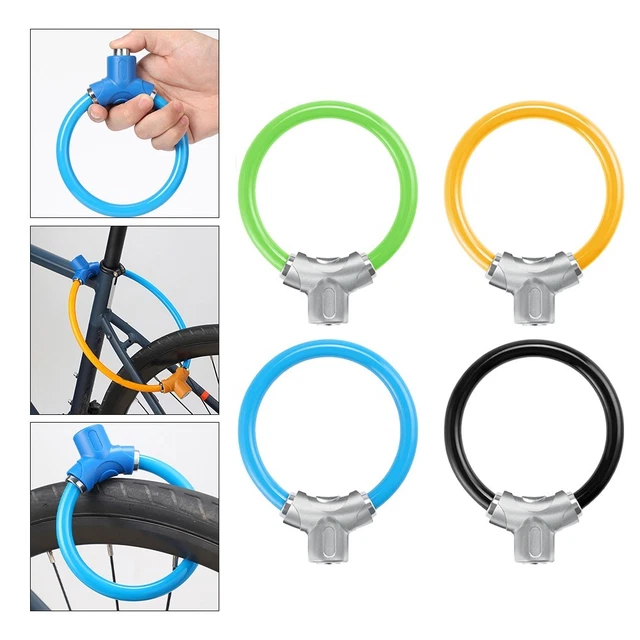 KEYLESS OPERATION BIKE Lock with 11mm Steel Cable Lightweight for Easy ...