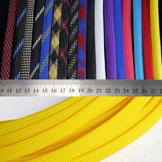 8mm Expandable Wire Sleeving Cable Sheathing Braided Loom Tubing Color Optional