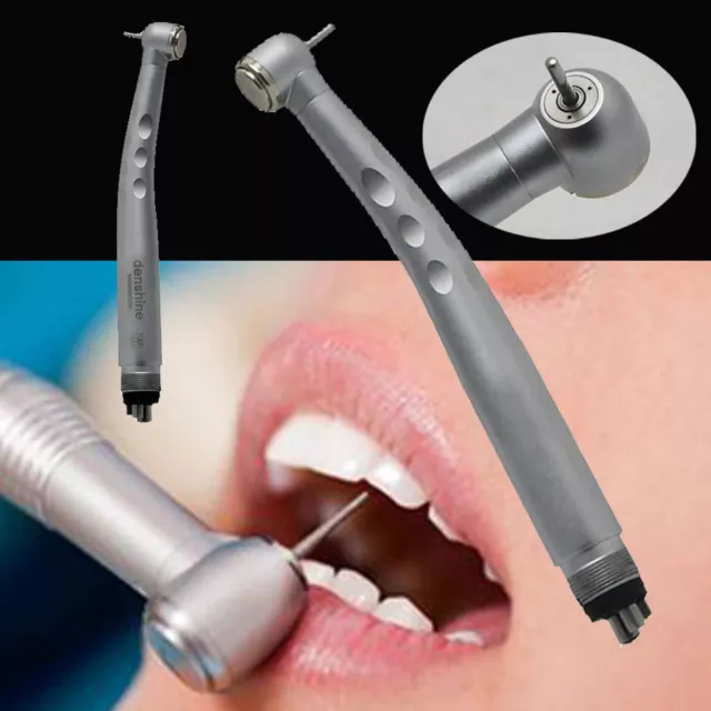 Dentist Fast High Speed Handpiece Large Torque Push Button 3-Way Spray 4 Holes